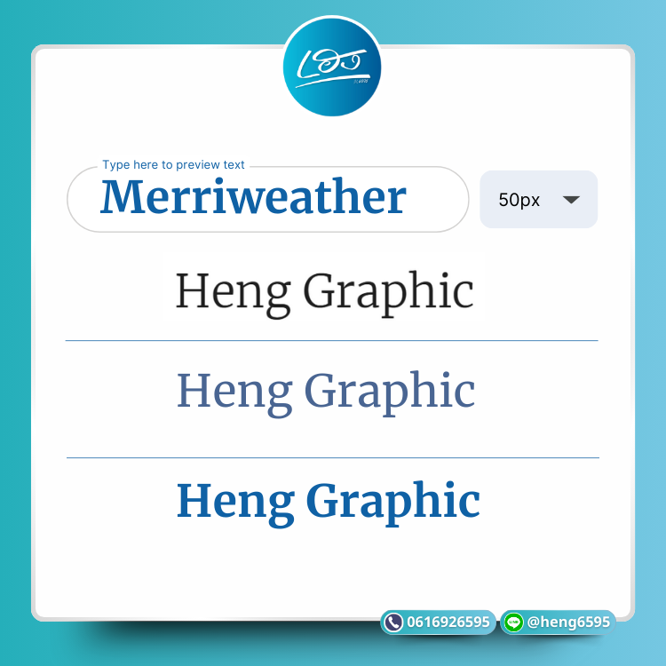 Fonts Merriweather